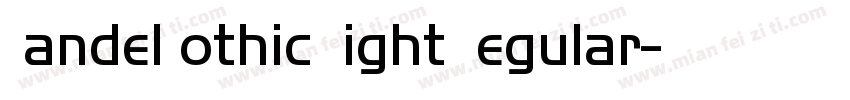 HandelGothic Light Regular字体转换